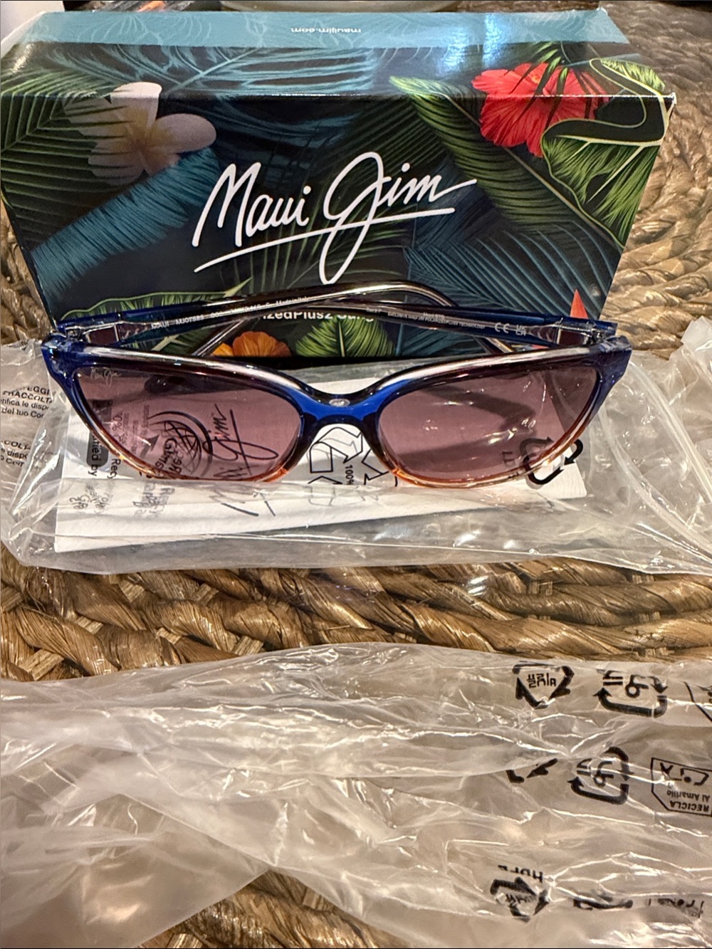Maui Jim Blue-to-Amber Two-Tone Women's Sunglasses